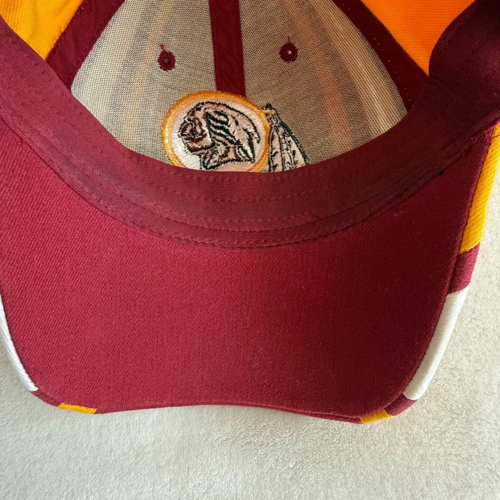 Vintage Redskins Hat Cap‎ Reebok NFL Equipment Adult One Size Gold Burgundy